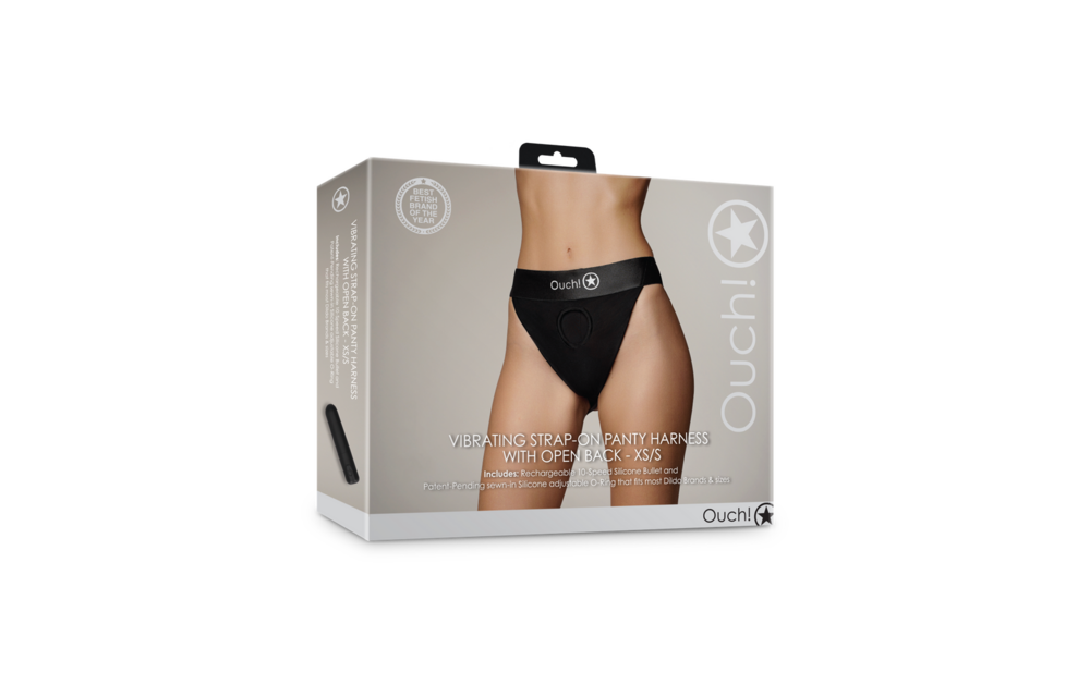 Vibrating Strap-on Panty Harness XS/S Black – Comfort & Pleasure