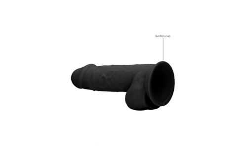 Siliconen Dildo met Ballen - 9 / 21,6 cm