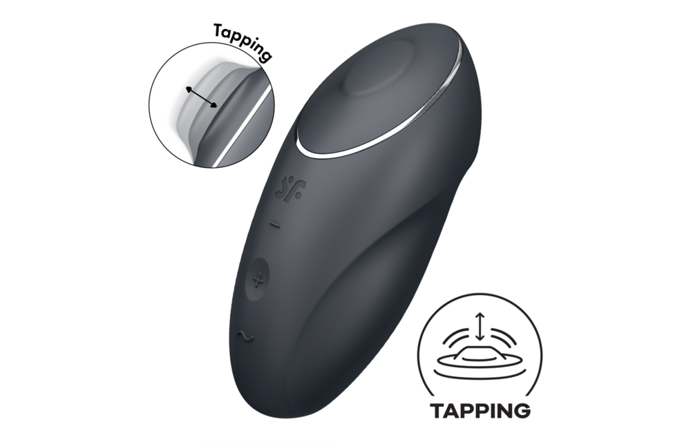 Satisfyer Tap Climax 1 Grau – Dualer Vibrator für Genuss