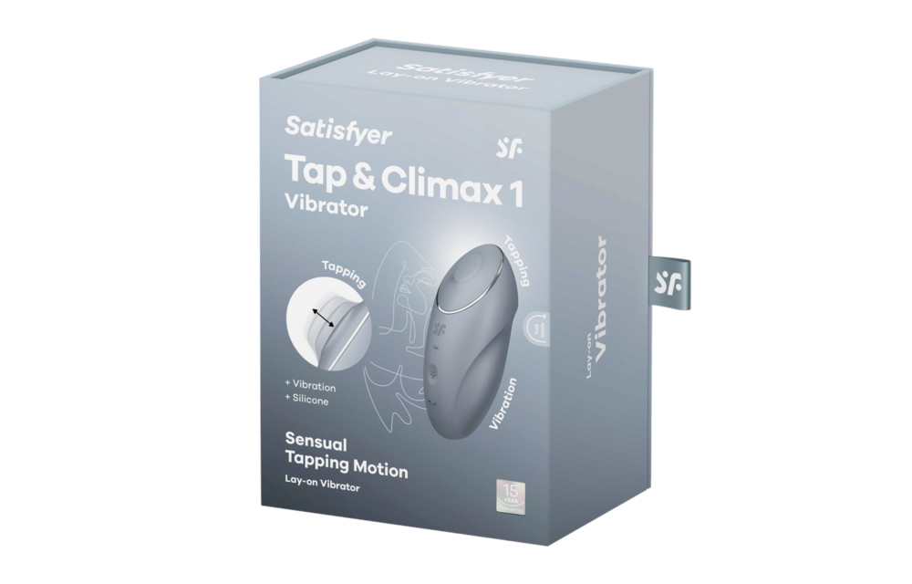 Satisfyer Tap Climax 1 Blue-Grey – Powerful Dual Pleasure