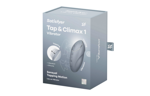 Satisfyer Tap Climax 1 Blauwgrijs – Krachtige Dual Pleasure