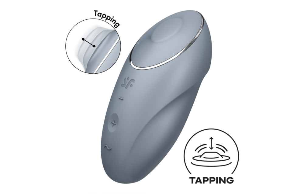 Satisfyer Tap Climax 1 Blauwgrijs – Krachtige Dual Pleasure