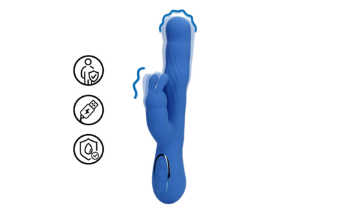 Wiggle Rabbit Vibrator Blue - Intense Orgasms & Stimulation