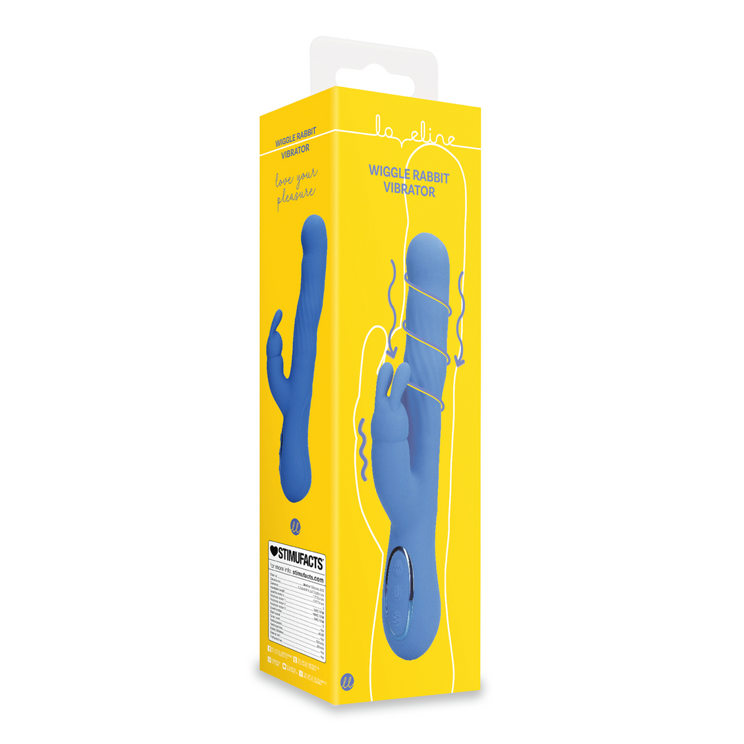 Wiggle Rabbit Vibrator Blue - Intense Orgasms & Stimulation