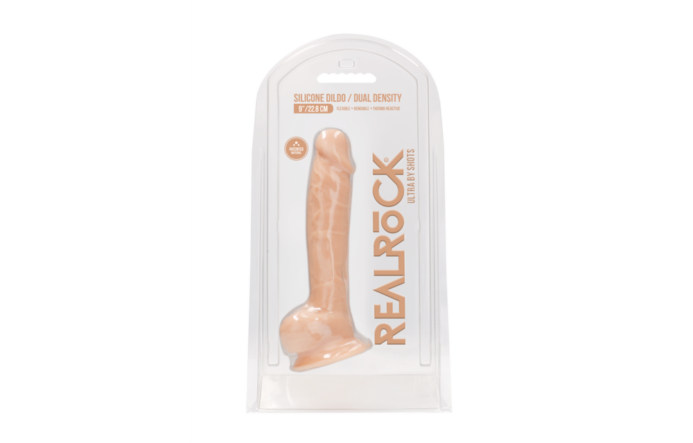 Siliconen Dildo met Ballen 22,8 cm – Realistisch & Flexibel