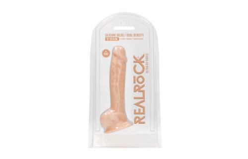Siliconen Dildo met Ballen 22,8 cm – Realistisch & Flexibel