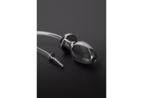 Feuerwehrschlauch-Penisplug 17,7 cm mit Buttplug – Edelstahl