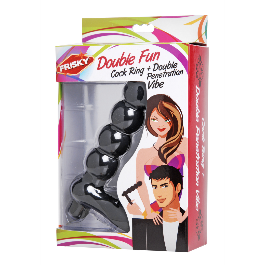 Double Fun Cock Ring 7 cm - Double your pleasure! | XR Brands