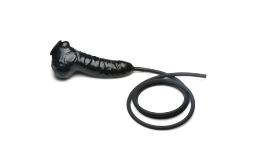 Guzzler - Realistic Penis Sheath with Tube - Black