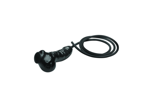Guzzler Realistische Penishülle mit Tube – Schwarzes Latex