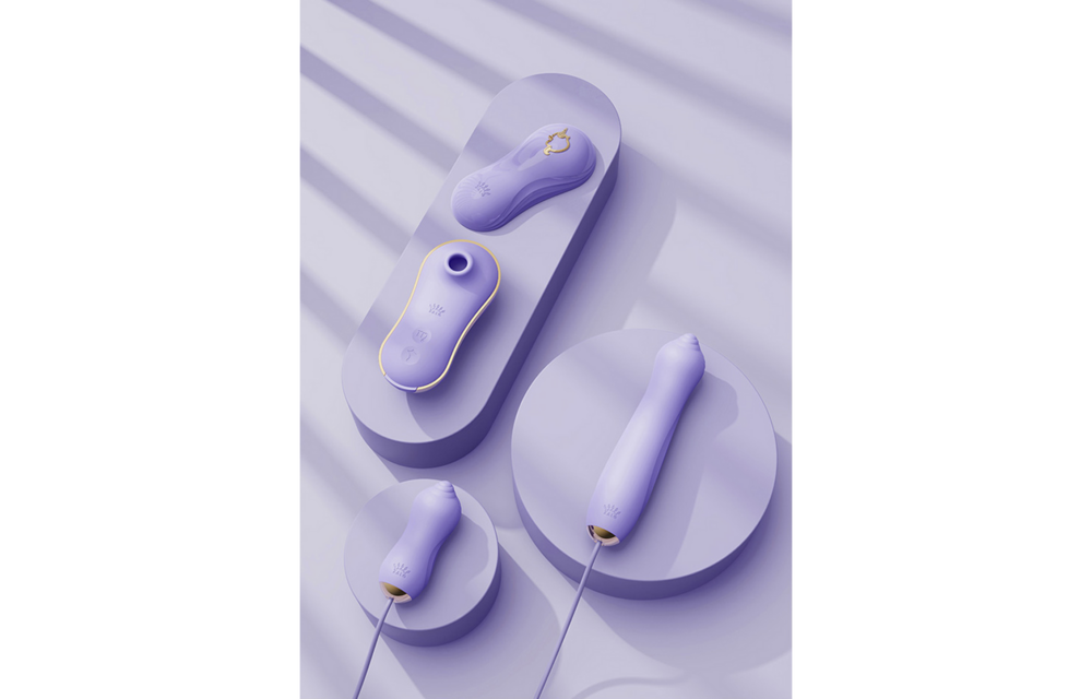 Sucking Vibrator with Pump and Different Attachments