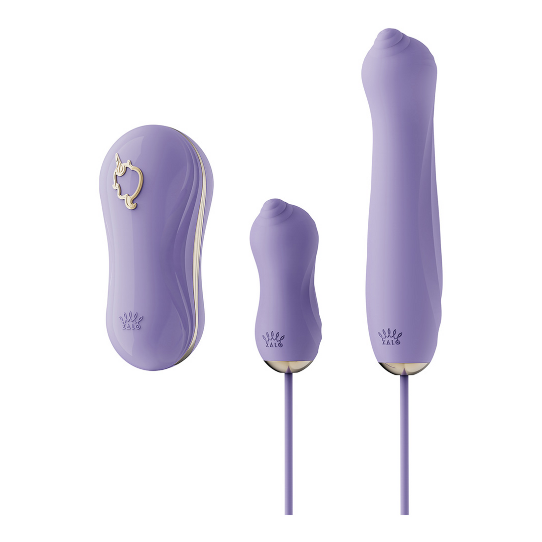 Suction Vibrator with Pump and Attachments – UNICORN Set Purple