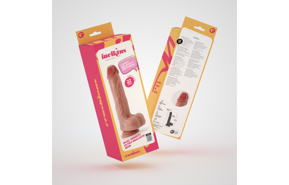 Inviktus Flüssigsilikon-Dildo 22 cm – Realistisch Nude
