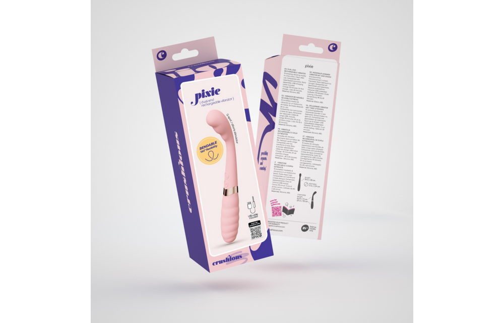Pixie Flexibler Doppelvibrator Rosa – 10 Vibrationsstufen