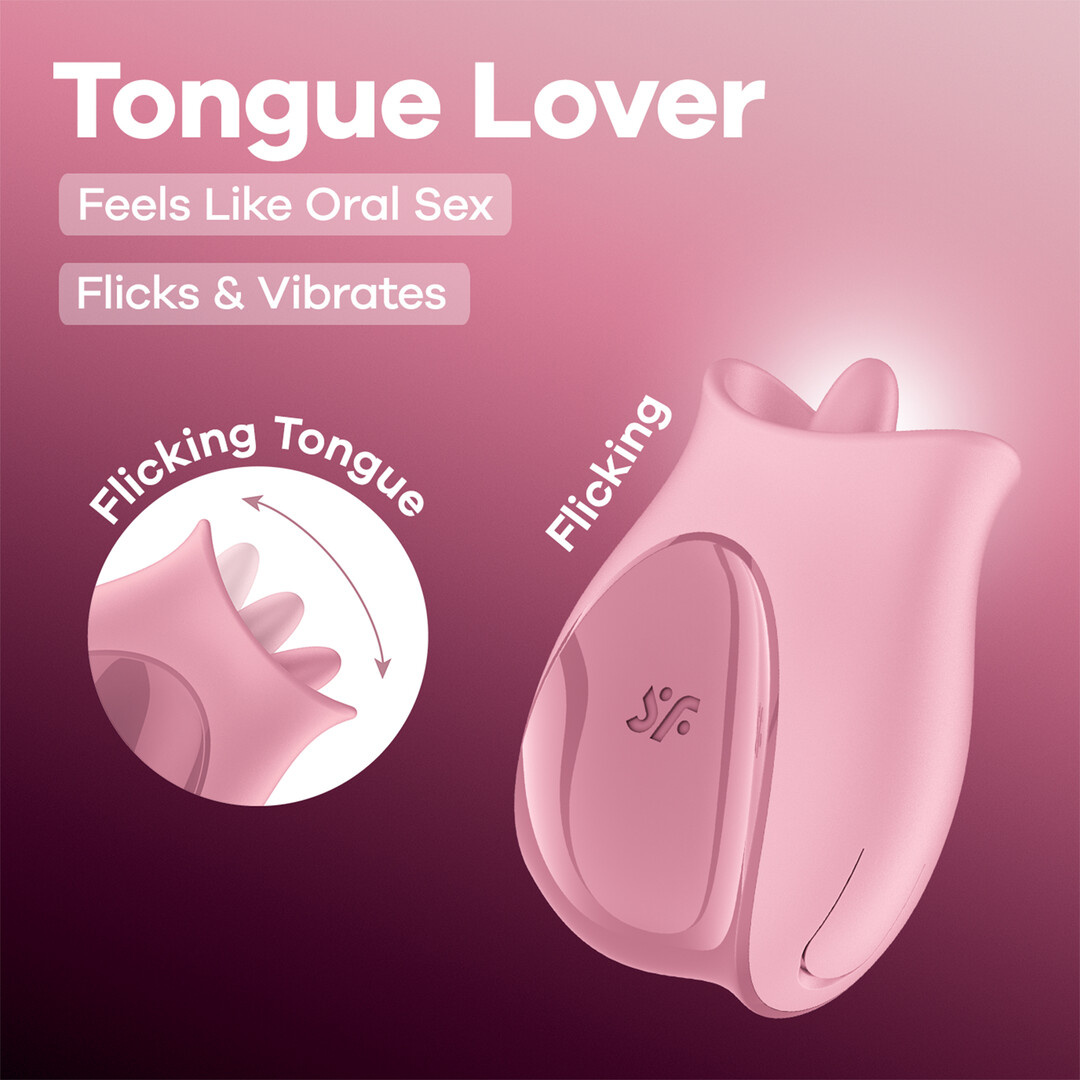 Tongue Lover Flikkerende Tong Vibrator Roze - 8 Modus USB-C