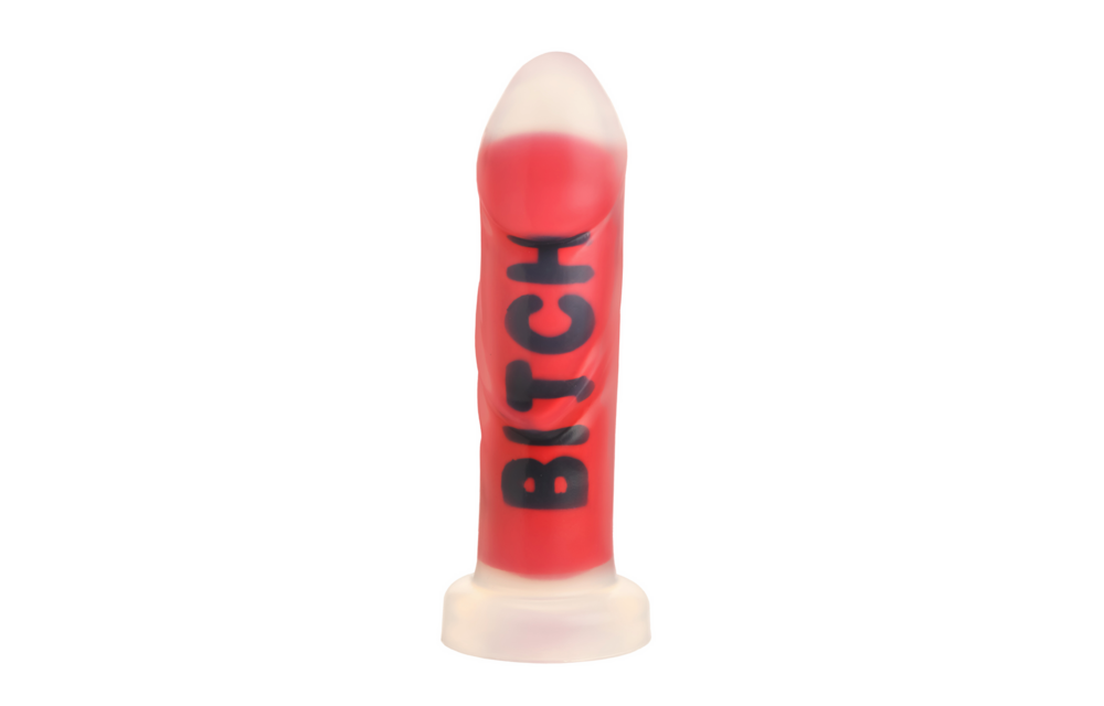 BITCH - Silikon Dildo - Rot