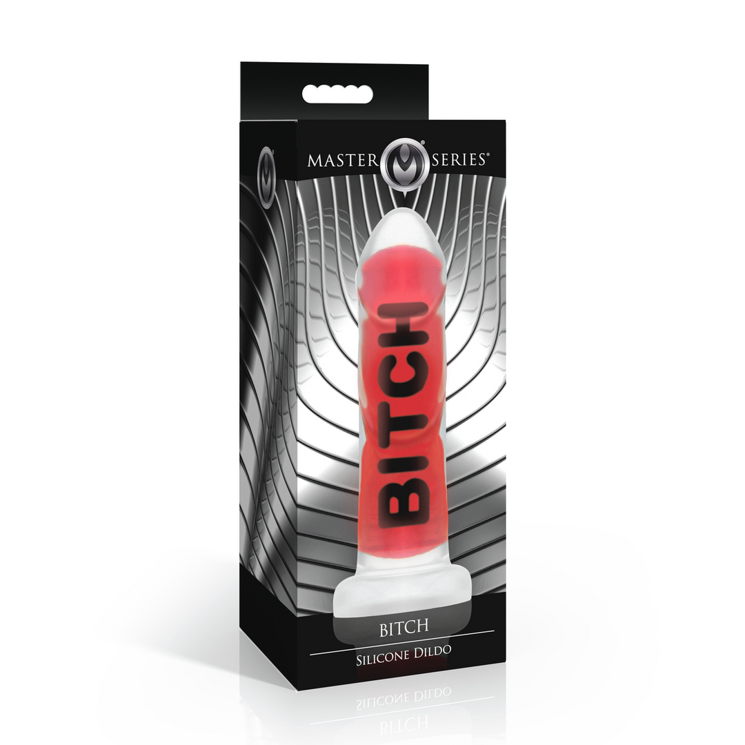 BITCH - Silicone Dildo - Red