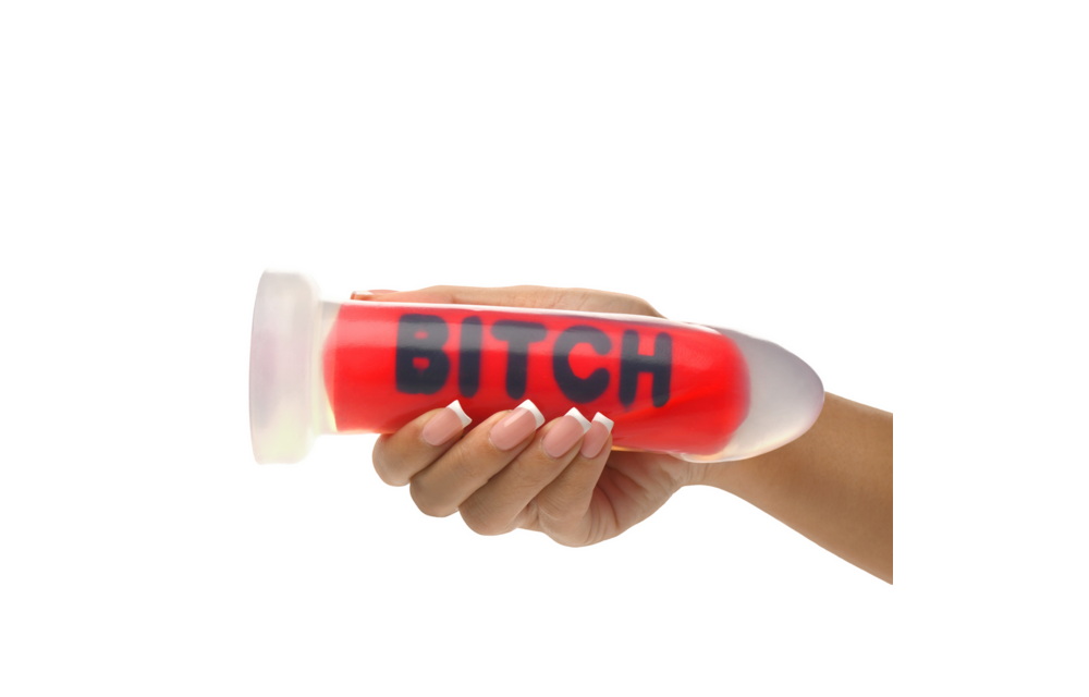 BITCH - Silikon Dildo - Rot