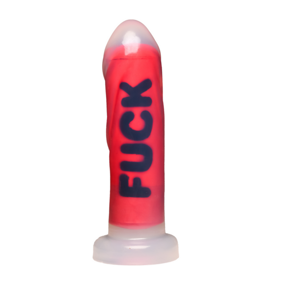 FUCK - Silicone Dildo - Red