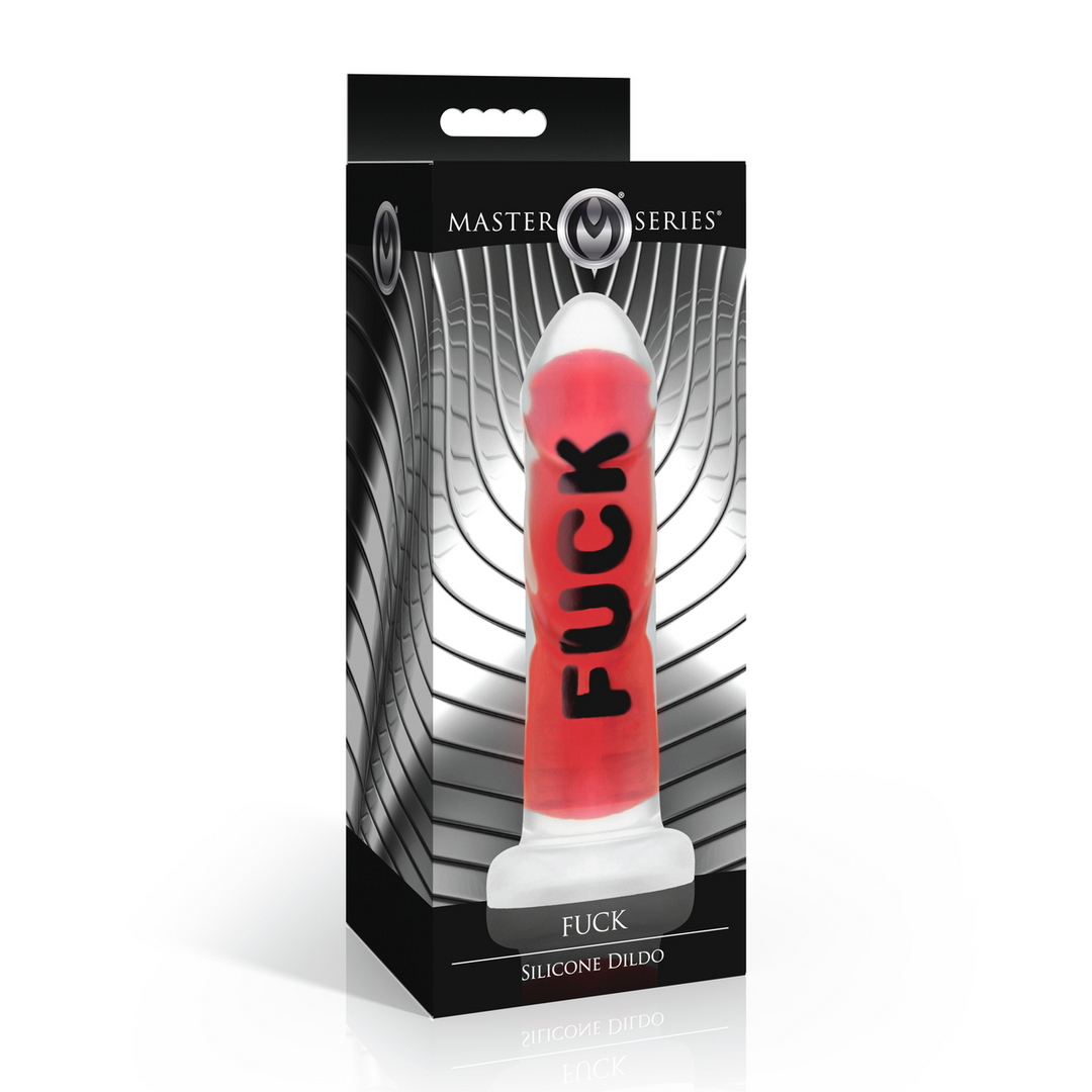 FUCK - Silicone Dildo - Red