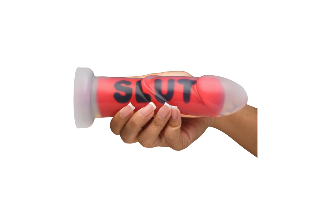 SLUT Siliconen Dildo Rood 18,5 cm – Veilig & Krachtig