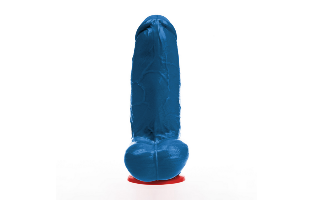 ✊Fuck & Fist Freyr M - Realistische Dildo met Ballen - 5,9 / 15 cm - Blauw