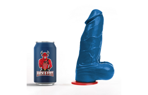 ✊Fuck & Fist Freyr M - Realistische Dildo met Ballen - 5,9 / 15 cm - Blauw