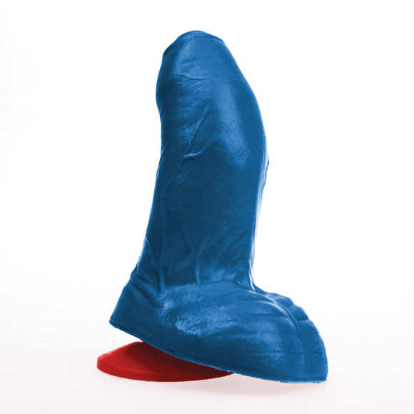 ✊Fuck & Fist Buri S - Realistic Curved Dildo with Balls - 5.5 / 14 cm - Blue