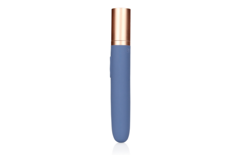 Reisevibrator Blue Horizon mit Gleitmittel und Pumpe – kompakt und leistungsstark