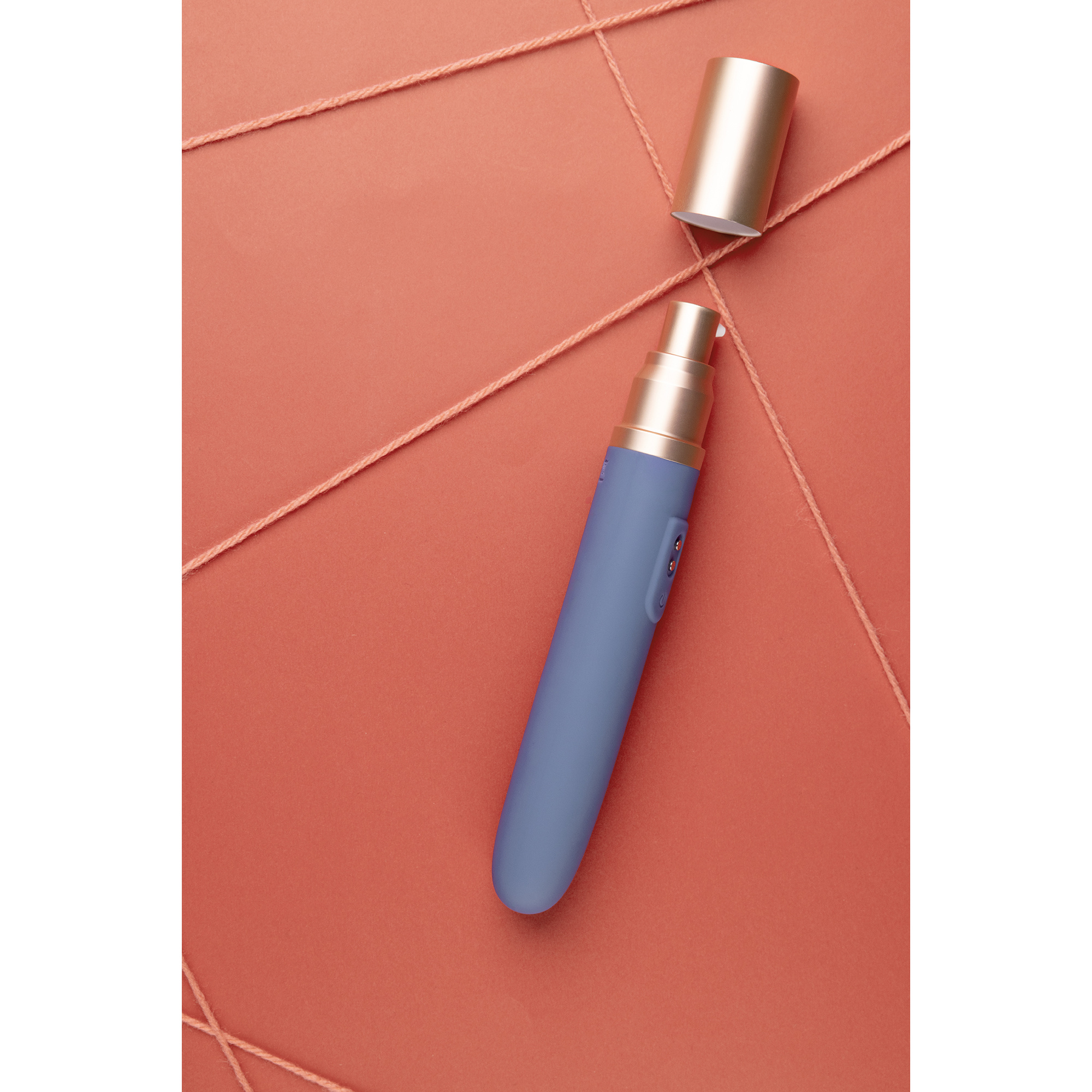 Reisevibrator Blue Horizon mit Gleitmittel und Pumpe – kompakt und leistungsstark