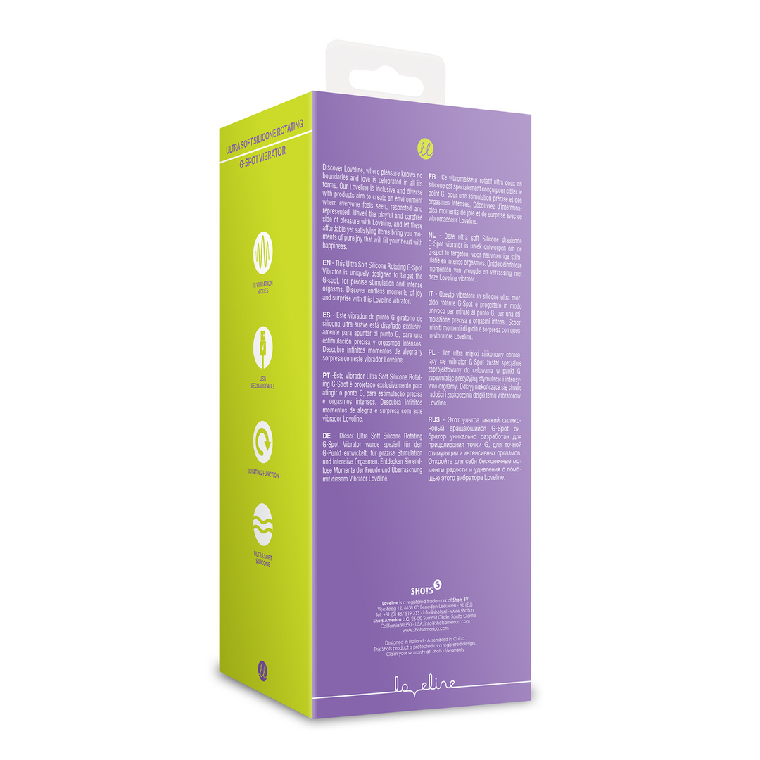 Ultra Soft Silicone Rotating G-Spot Vibrator – Loveline