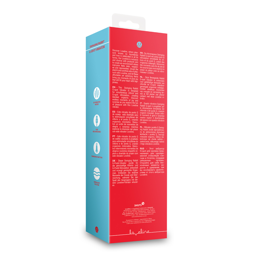 Beweglicher Rabbit G-Punkt-Vibrator | Loveline für intensive Orgasmen