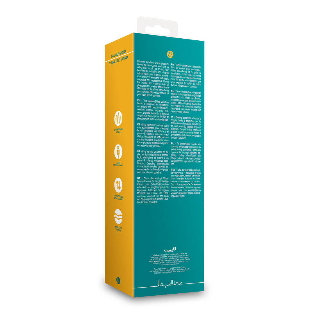 Doppelseitiger Vibrationsstab Loveline – Ultimatives Vergnügen | Shots