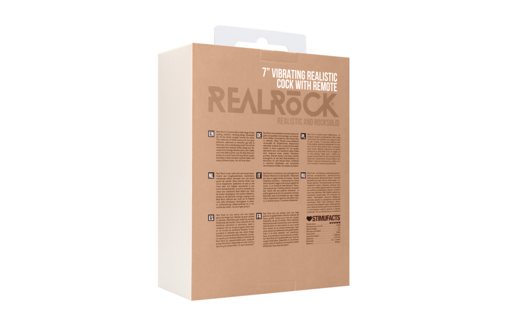 Vibrerende Realistische Cock met Scrotum - 7 / 18 cm