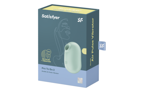 Pro to Go 2 Mint – Doppelter Air Pulse Vibrator Satisfyer