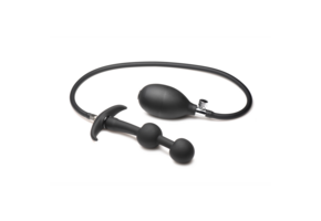 Ass Rattler 12 cm Black Weighted Silicone Anal Plug