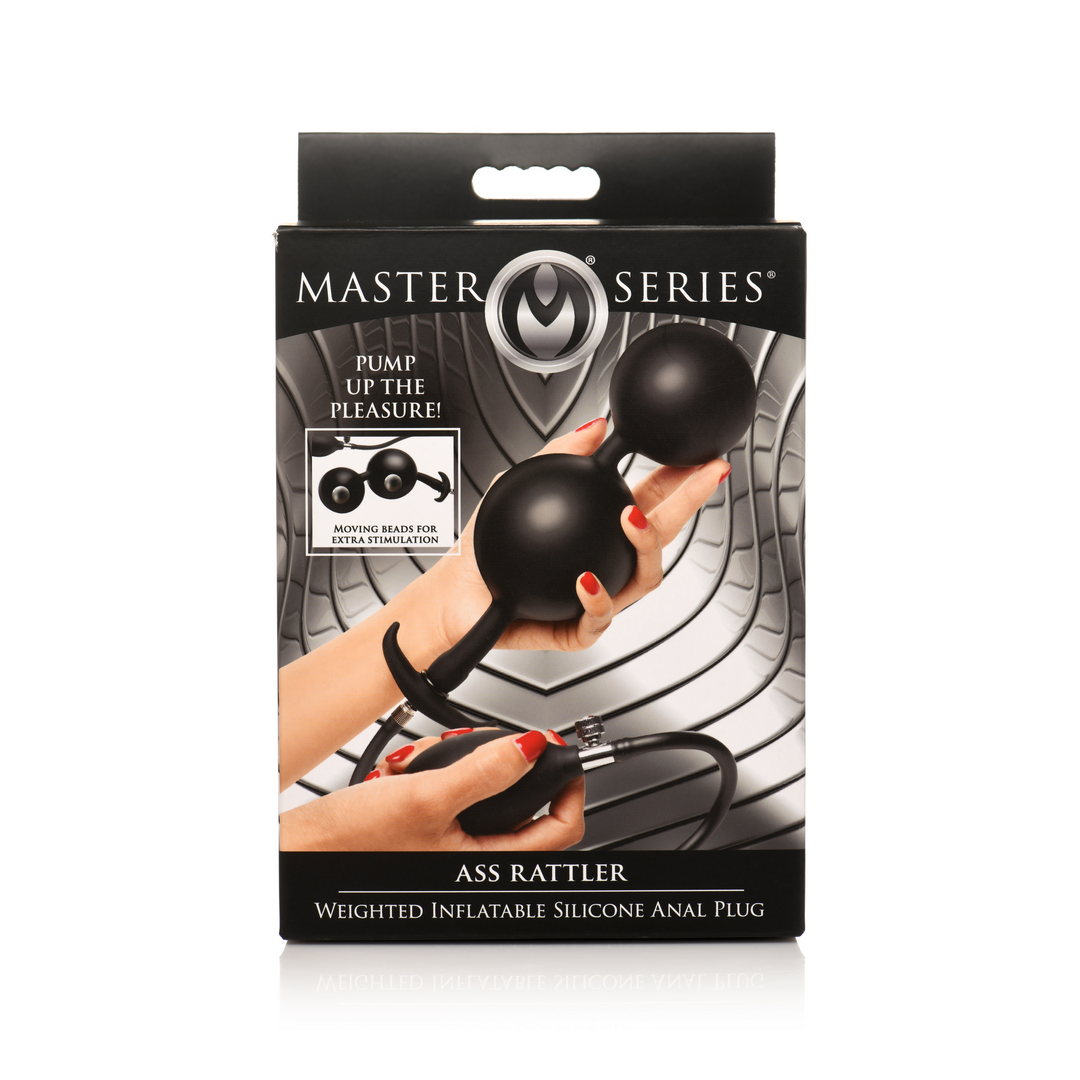 Ass Rattler 12 cm Black Weighted Silicone Anal Plug