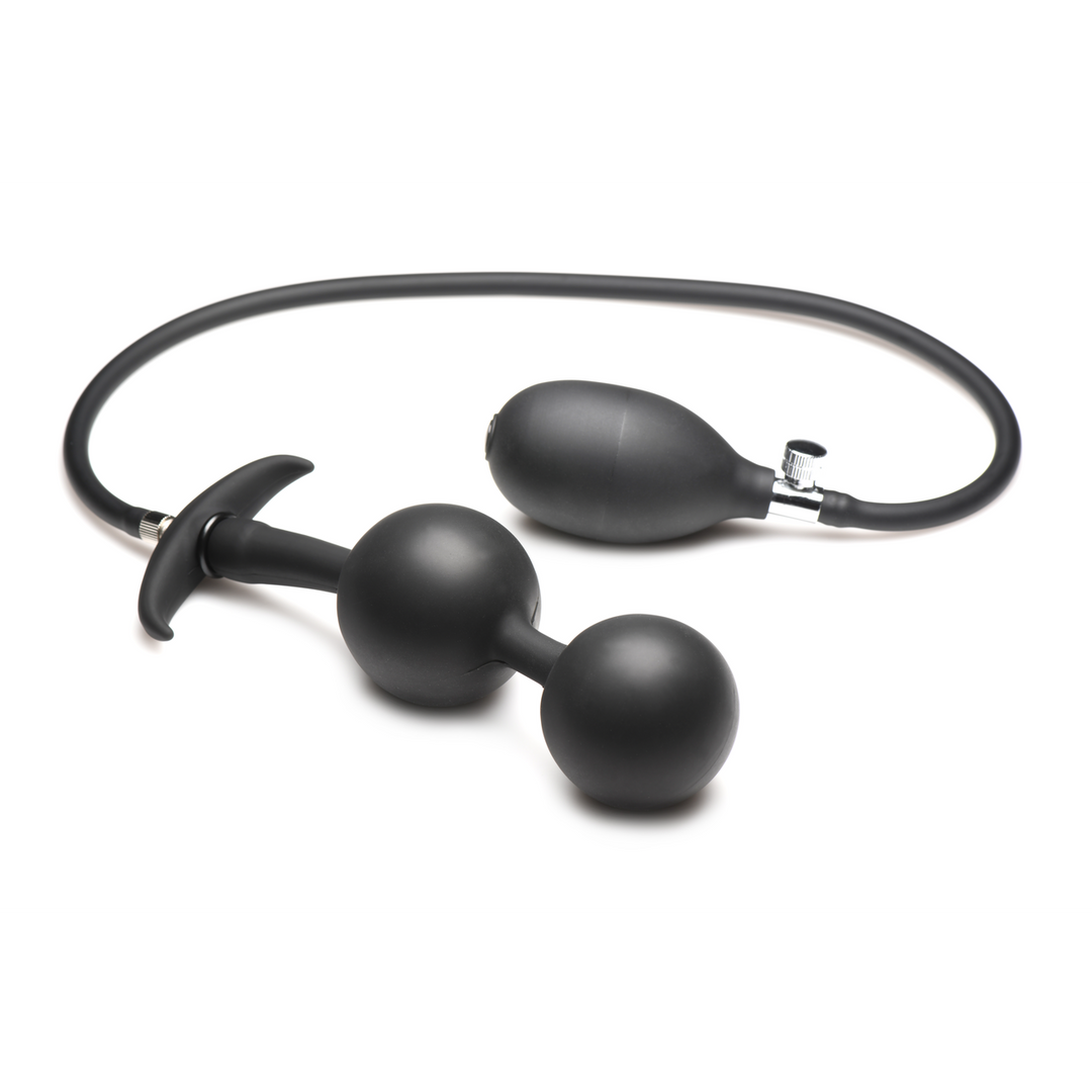 Ass Rattler 12 cm Black Weighted Silicone Anal Plug