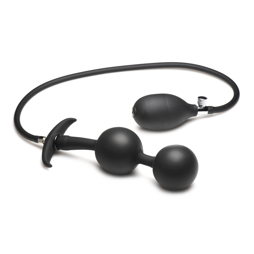 Ass Rattler 12 cm Black Weighted Silicone Anal Plug