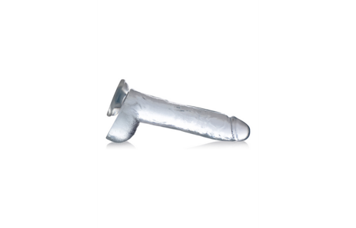 Dildo with balls 26.7 cm - Realistic & Crystal clear