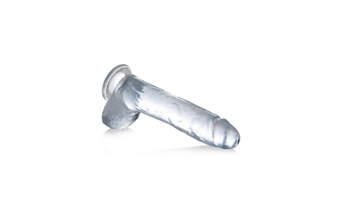 Dildo mit Hoden 26,7 cm – Realistisch & Kristallklar