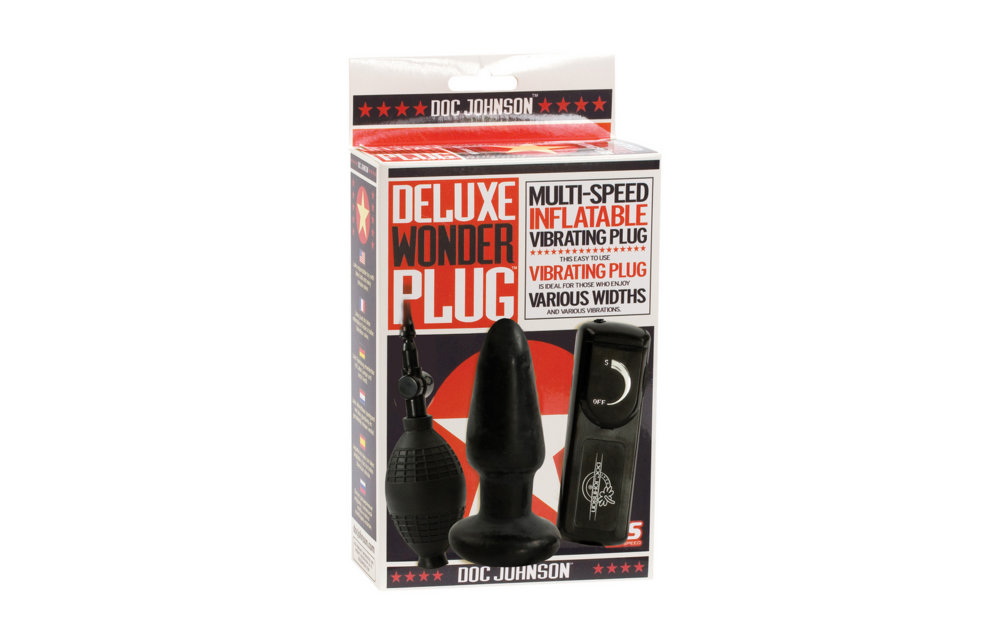 Deluxe Wonder Butt Plug 11 cm | Opblaasbaar & Vibrerend