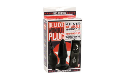 Deluxe Wonder Butt Plug 11 cm | Opblaasbaar & Vibrerend