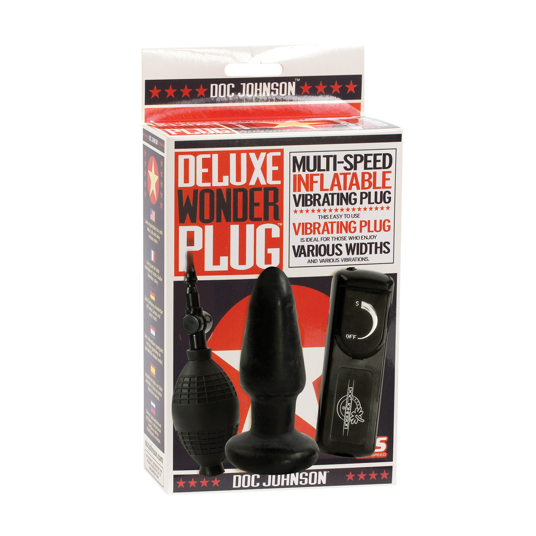 Deluxe Wonder Butt Plug 11 cm | Aufblasbar & vibrierend