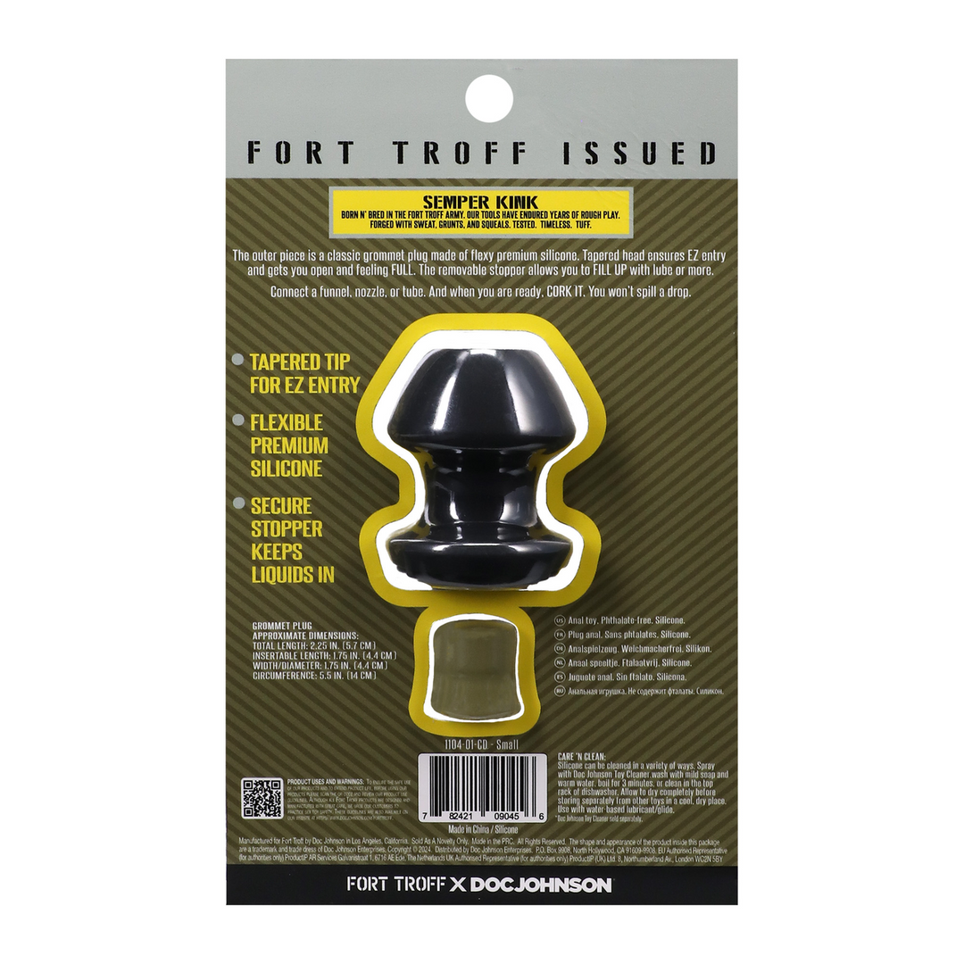Kum Keeper Small Black 5.33 cm | Silicone Plug Doc Johnson