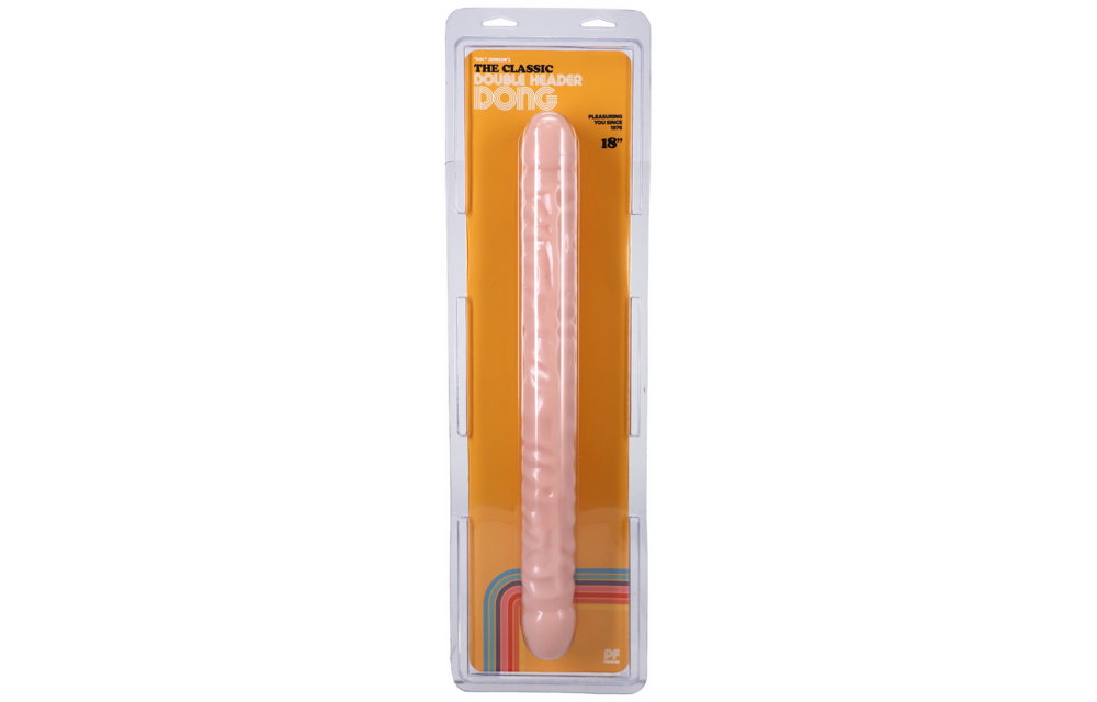 Veined Double Head Dildo 44.5 cm - Realistic & Flexible