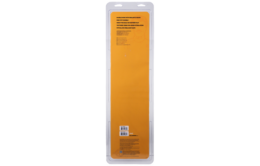 Geaderde Dubbele Kop Dildo 44,5 cm – Realistisch & Flexibel