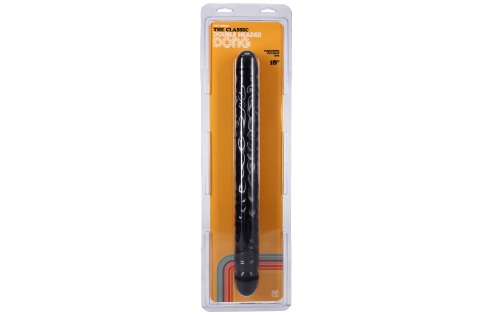 Veined Double Header Dildo 44.5 cm - Double Pleasure