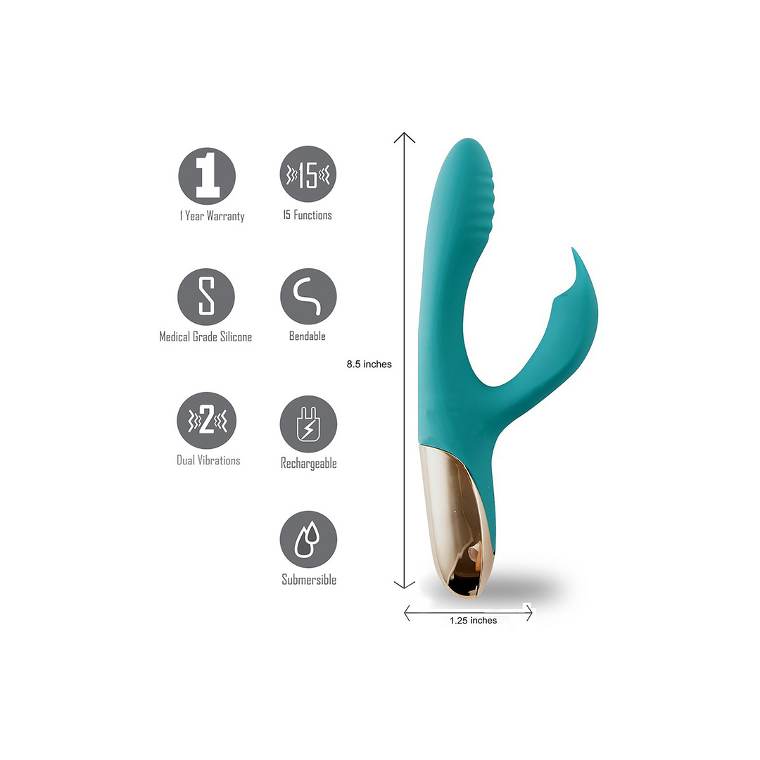Skyler Rabbit Vibrator - Flexibele Stimulatie & Intense Plezier