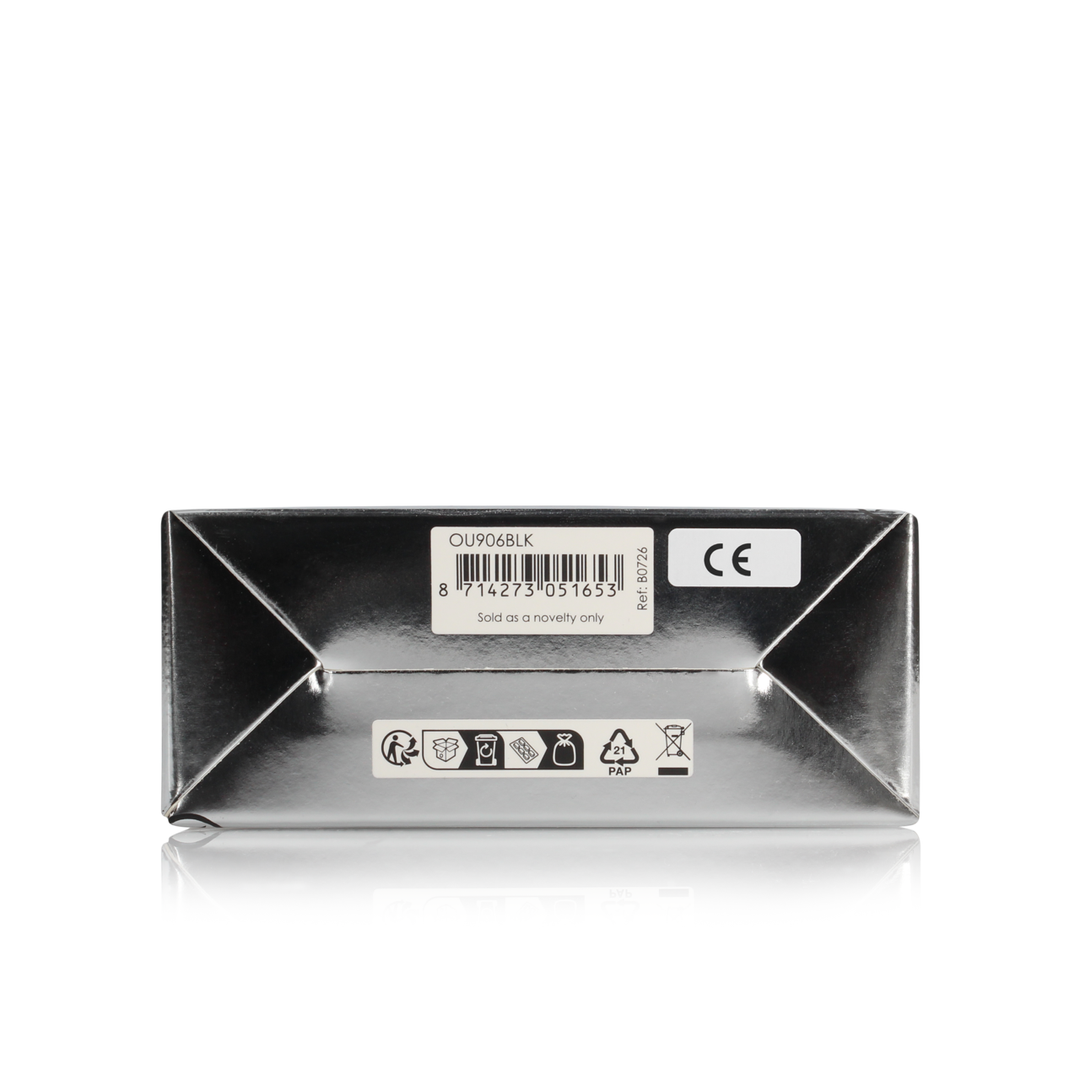 Gestapelter Vibrations-Prostatamassager mit Fernbedienung - Schwarz